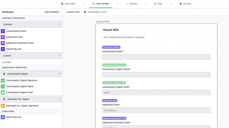 Ironclad dashboard and workflows – Kolvan